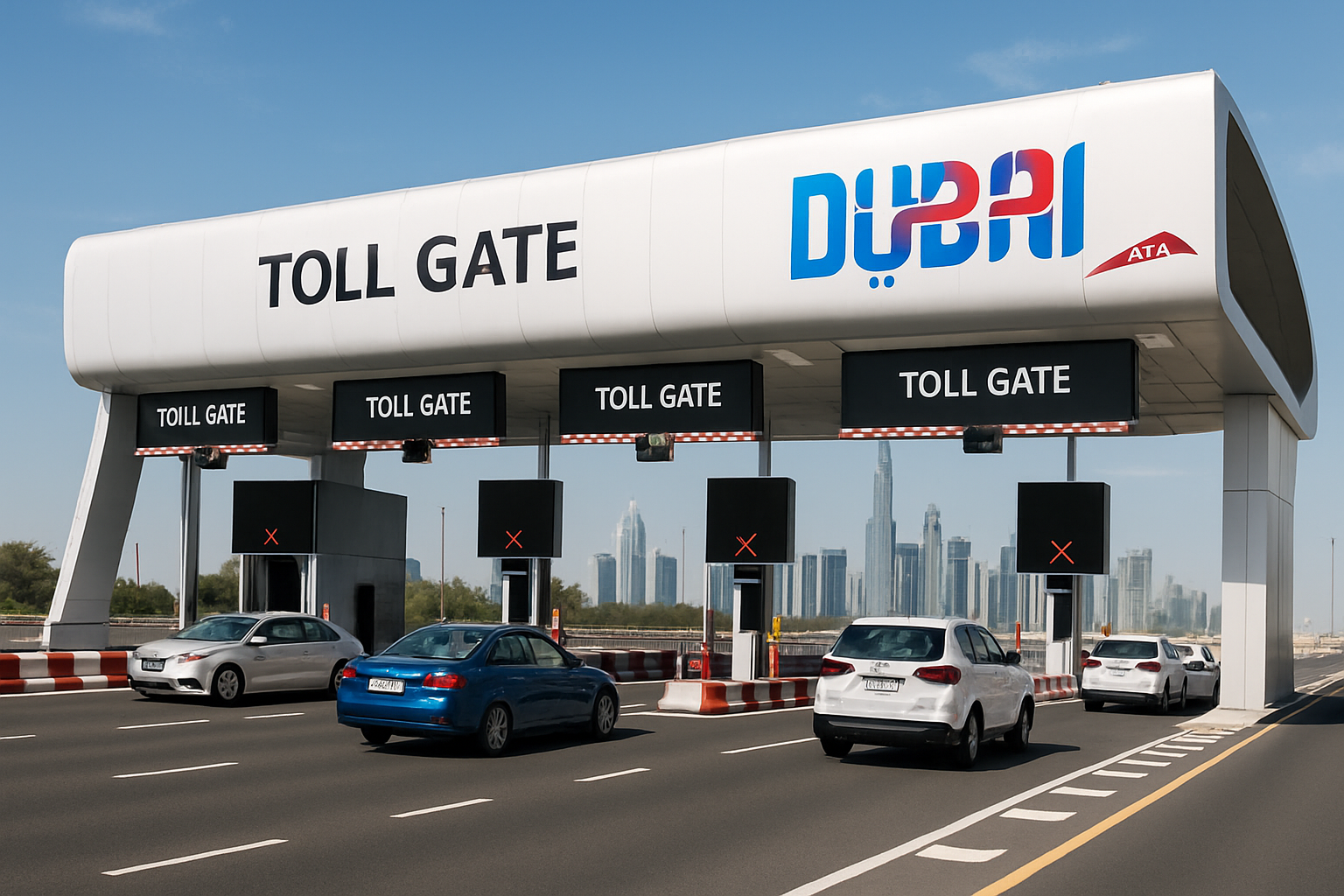 State-of-the-art toll gate in Dubai