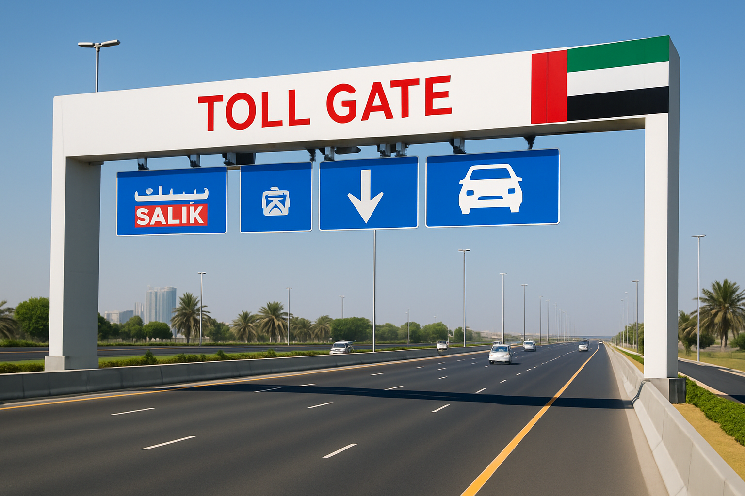 Efficient toll road system in the UAE